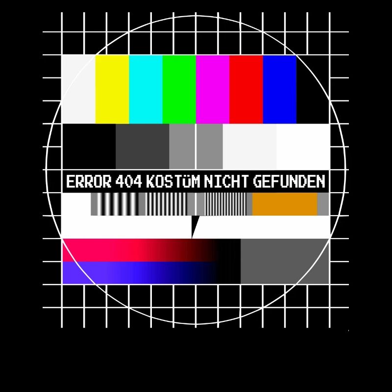 Testbild Error 404 Kostüm Nicht Gefunden Karneval