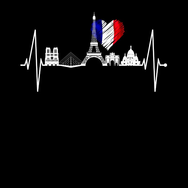 Paris Skyline Herzschlag Eiffelturm Frankreich