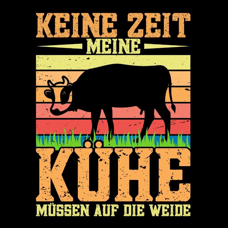 Kuhbauer Kühe melken Landwirt Bauer Traktor Acker