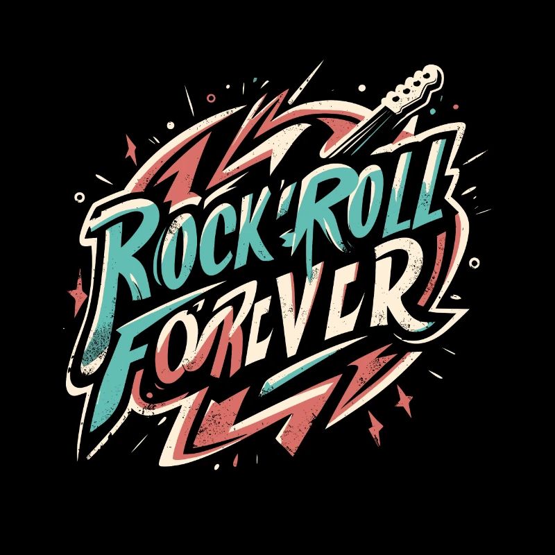 Rock n Roll forever Vintage Logo