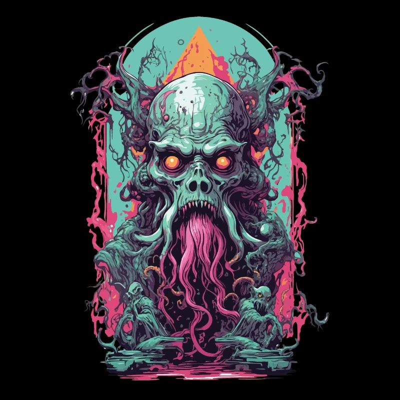 Unterwelt Dämonen Okkult Horror Gothic Design