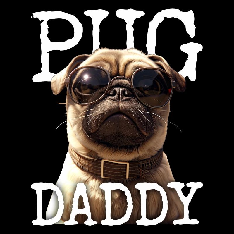 Pug Daddy Mops Papa Vatertag Pug Dad Süßer Mops