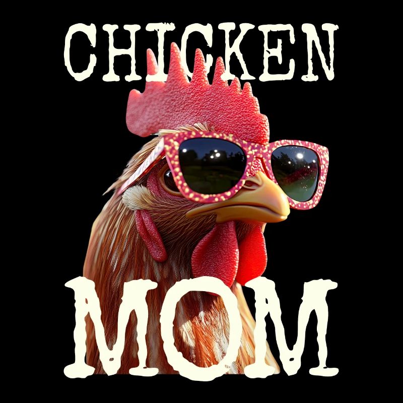 Chicken Mom Huhn Mama Bäuerin Muttertag Hühner