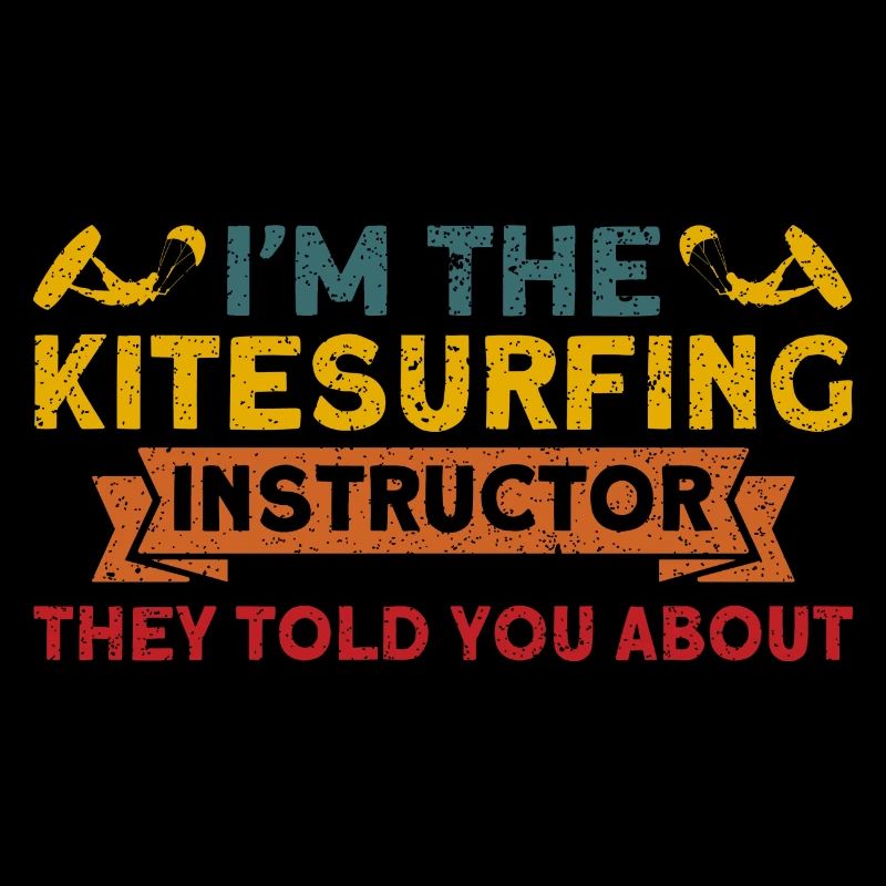 Kiteboarder Je suis l’instructeur de kitesurf