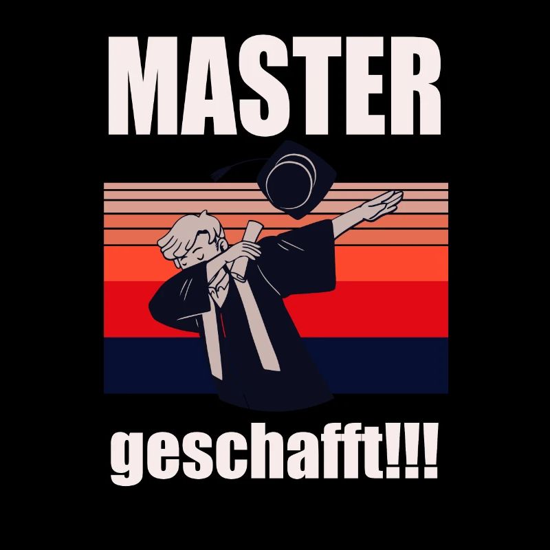 Master Geschafft Masterabschluss Geschenk