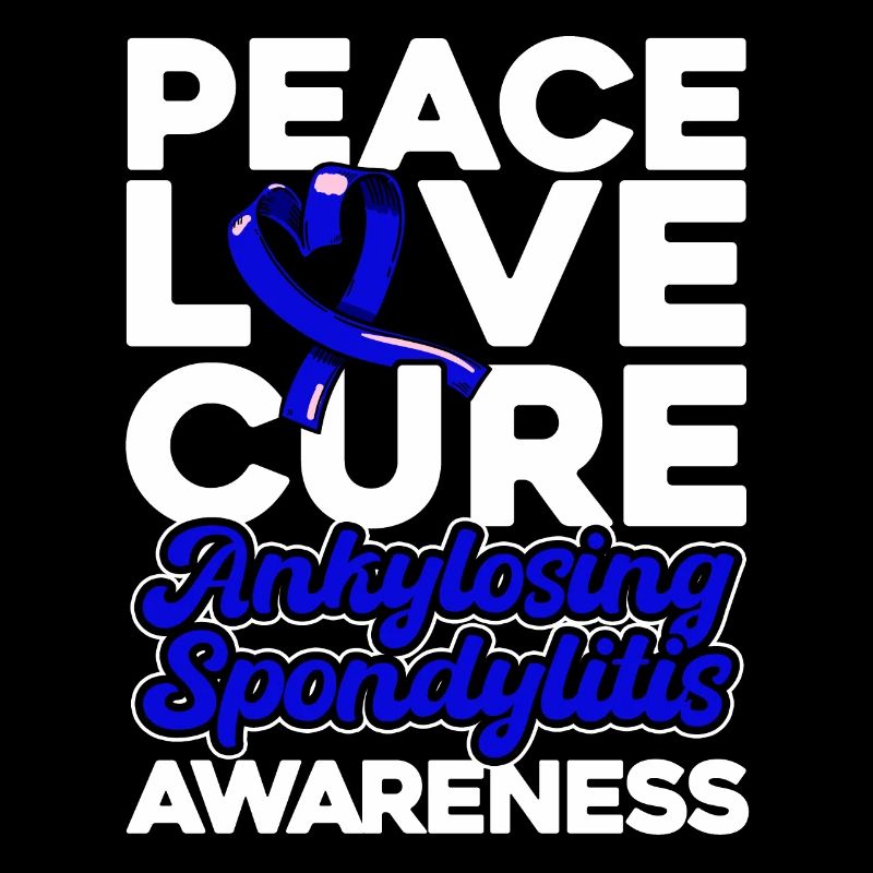 Spondylitis ankylosans Bewusstsein Blaue Schleife