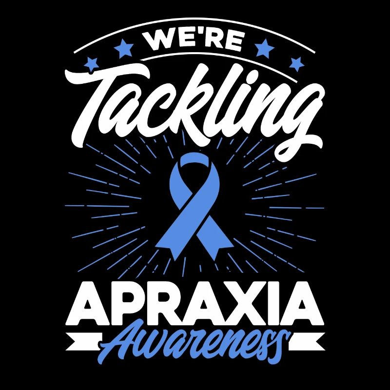 Blaue Schleife Apraxie Unterstützung Apraxie Überl