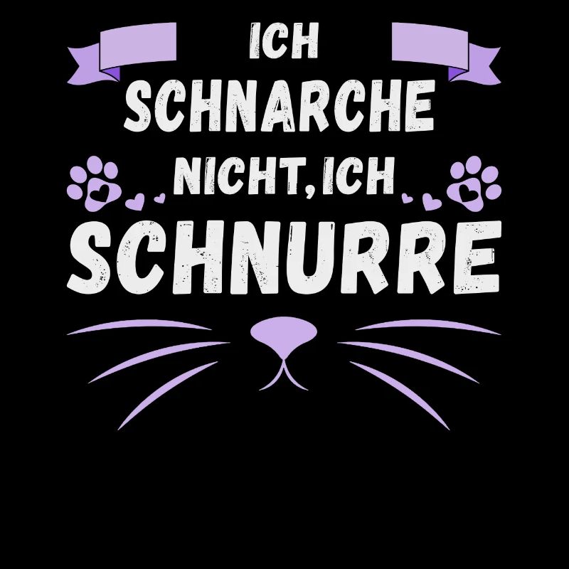 Schlafshirt Katze, ich schnarche nicht