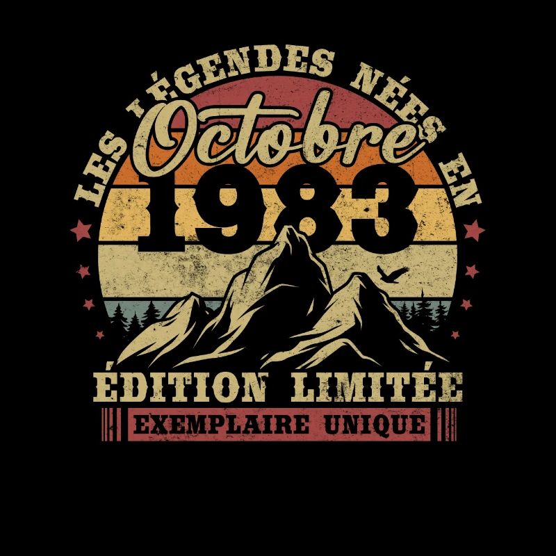 Vintage October 1983 retro birthday gift
