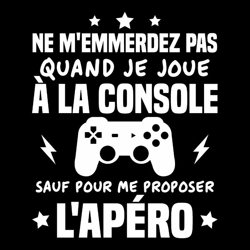 Quand je joue à la console Humour Cadeau