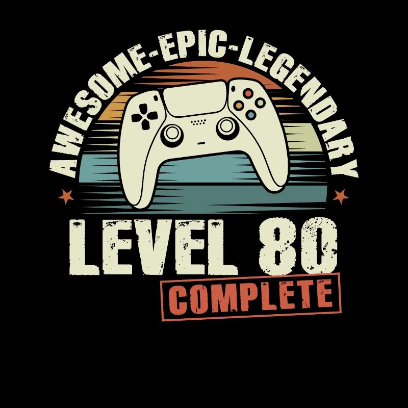 Level 80 Complete Geschenk zum 80. Geburtstag