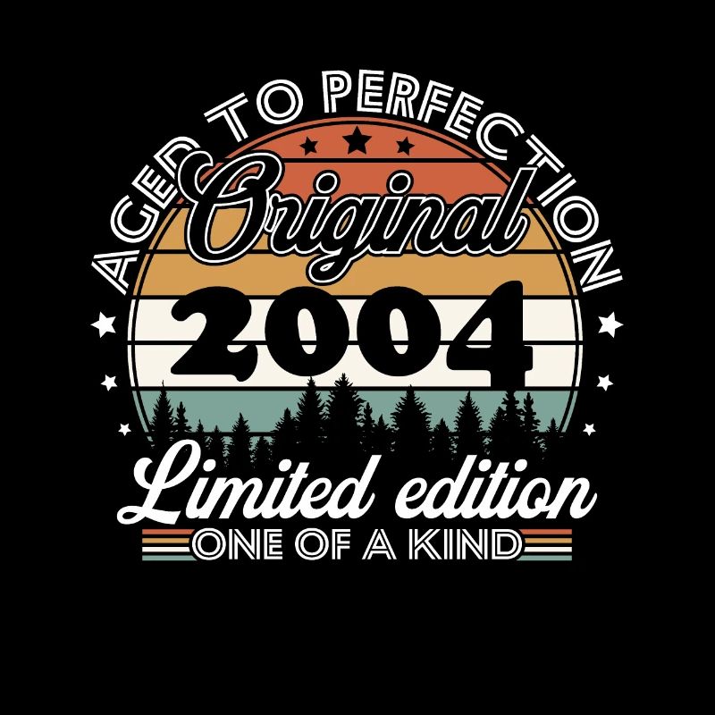Original 2004 Rétro Vintage Anniversaire