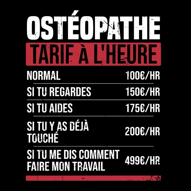 Osteopath Stundensatz Geschenkidee Humor
