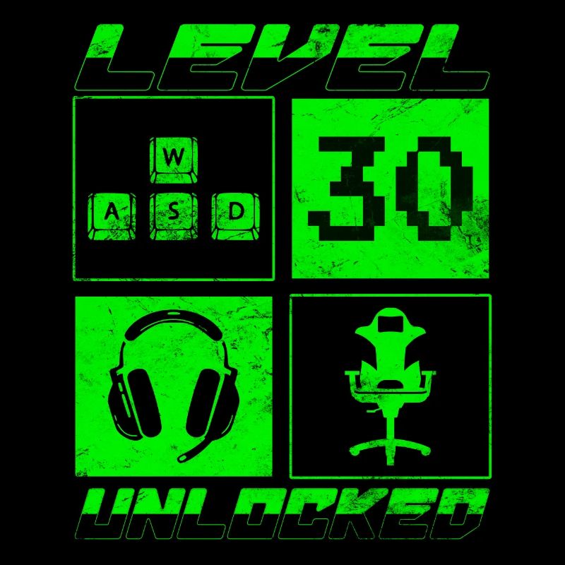 Level 30 Unlocked - Gamer - Birthday - Gift