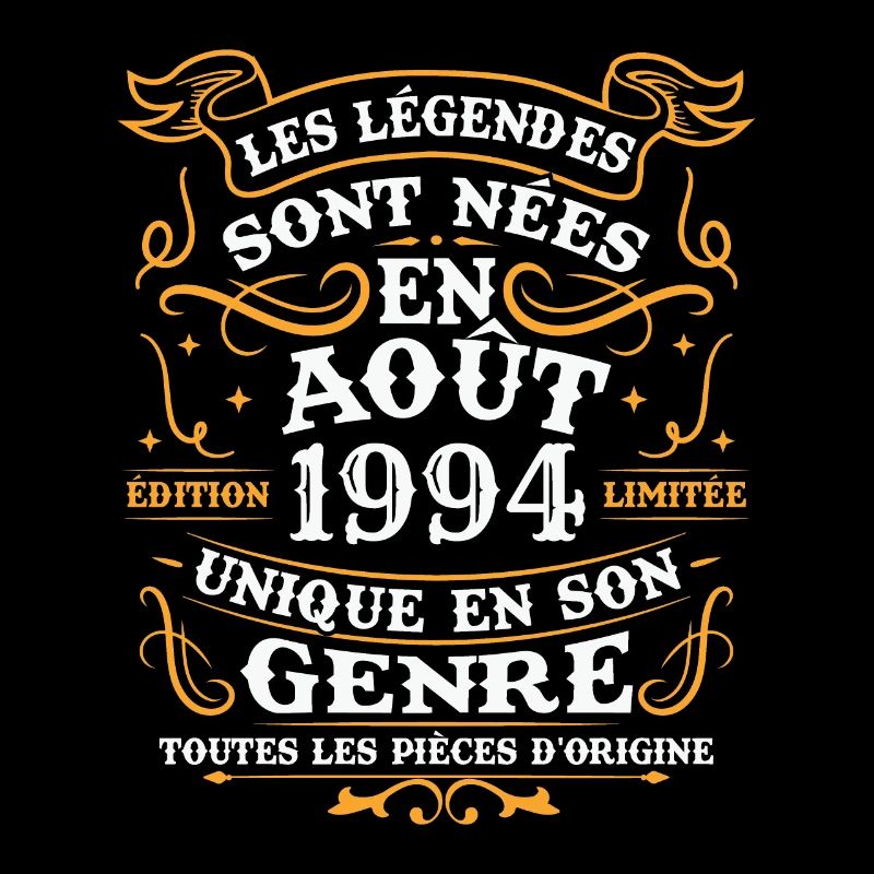 Vintage August 1994 Retro Jubiläumsgeschenk