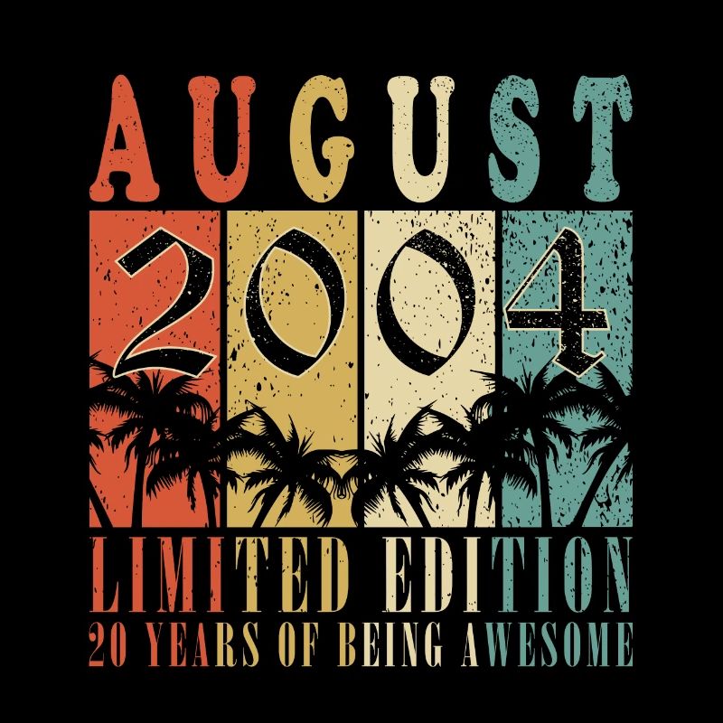 August 2004 Vintage Retro Geburtstagsgeschenk