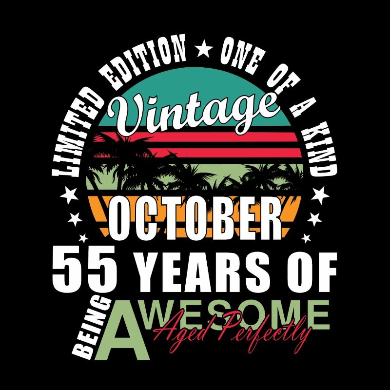 55th birthday, October 1969, 55th anniversary