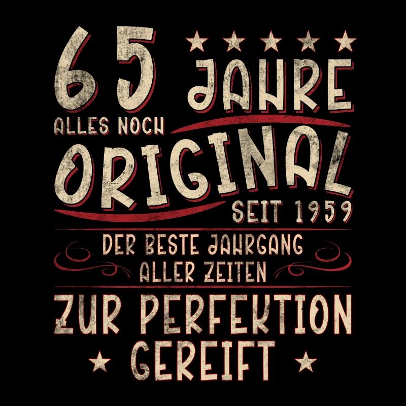 65th Birthday 65 Years Retro 65 Years Old