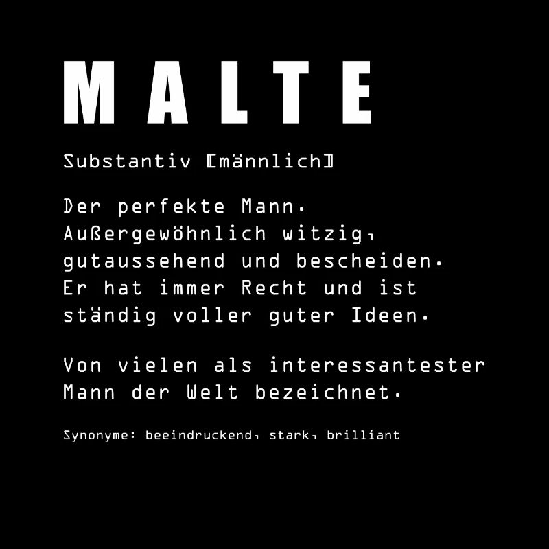 Malte Name Vorname Geburtstag Geschenk