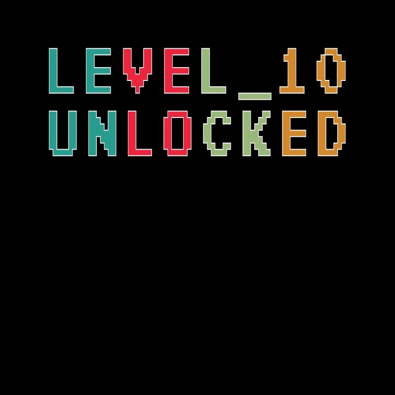 Level 10 Unlocked Zocker 10 Geburtstag Geschenk