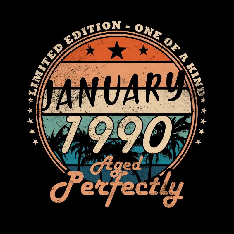 Geburtstagsgeschenk Geboren im Januar 1990