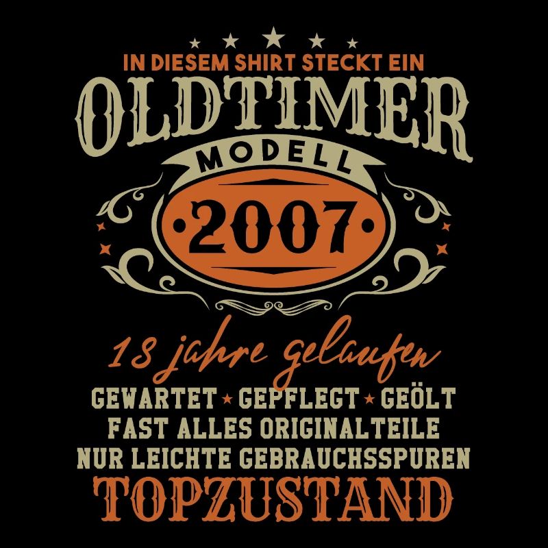 Oldtimer Modell 2007 Jahrgang Geburtstag Geschenk
