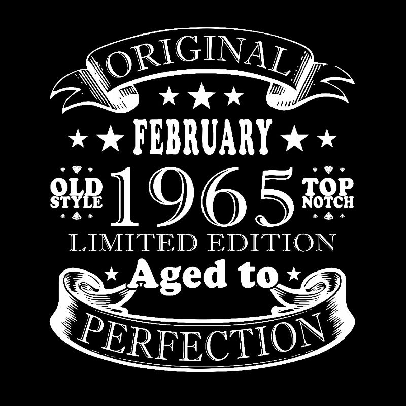60e anniversaire - né en février 1965