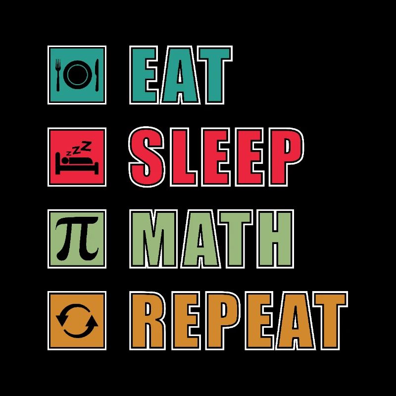 Math Quote Eat Sleep Math Repeat Funny Math