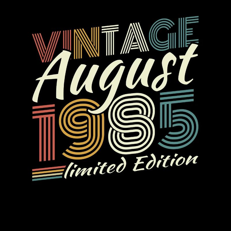 August 1985 Retro Vintage Geburtstagsgeschenk