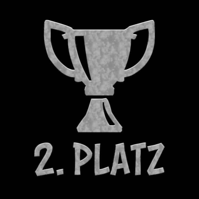 2. Platz Silber Sieger Gewinner Winner Zweiter