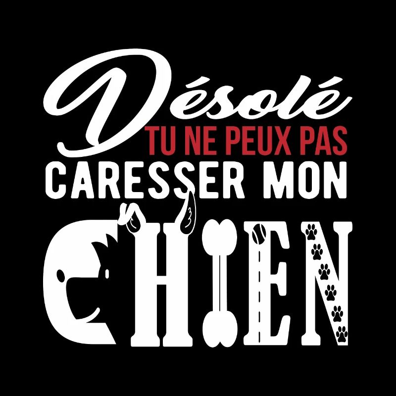 Désolé tu ne peux pas caresser mon chien