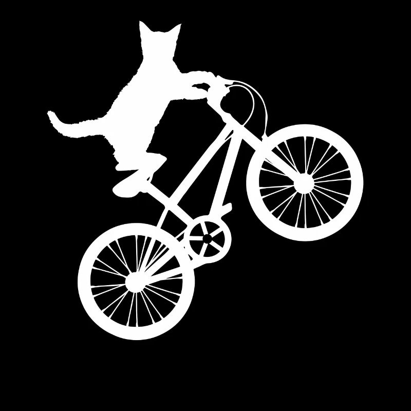 Cat Rides Bicycle Funny Cat Biker Gift