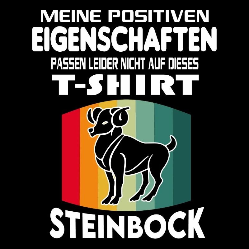 Geburtstag Sternzeichen Retro Steinbock