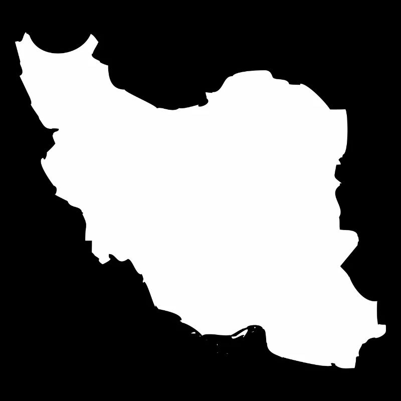 Iran map flag