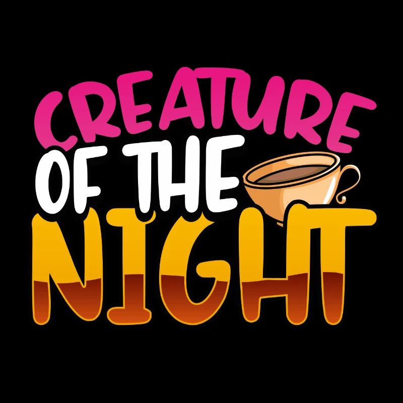 Insomniaque Cadeau Créature du Café de Nuit