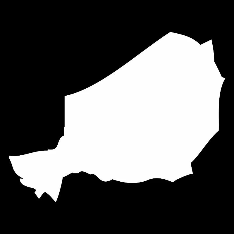 Niger map flag