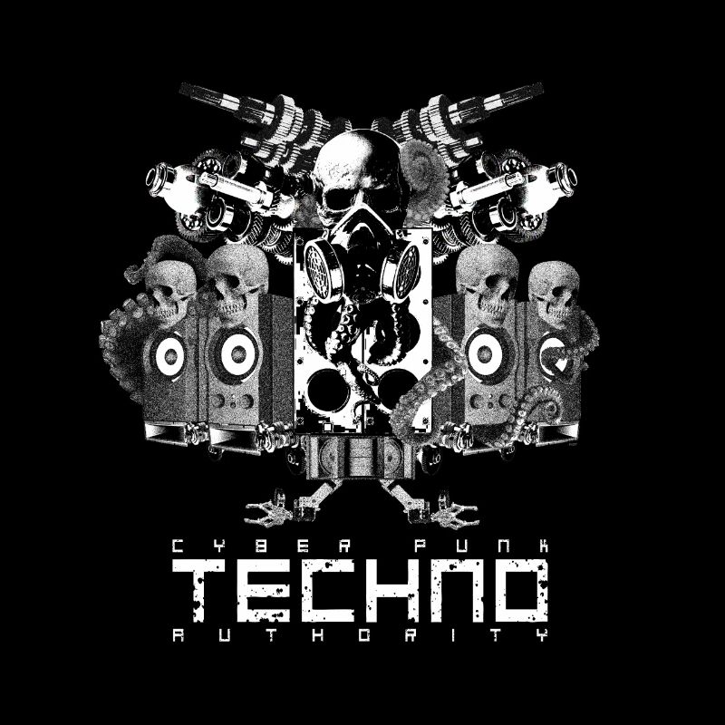 Cyber Punk Techno Authority Gabba Rave Style Goa