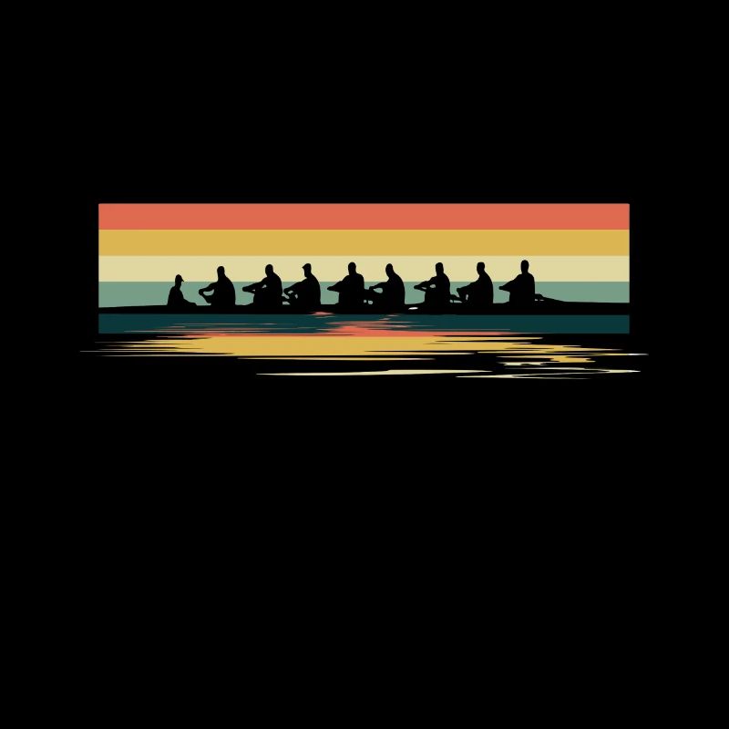 Retro rowing rower gift I eighth rowing