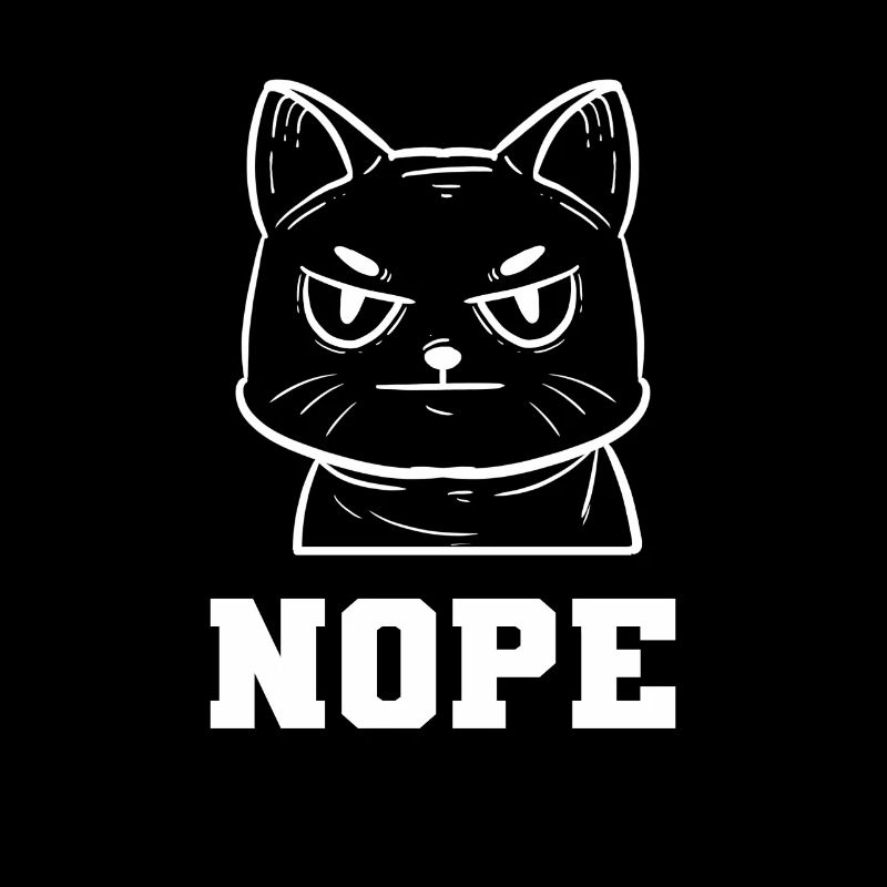 Nope Cat Daddy Cat Mom Cat Lovers Cat Girlfriend