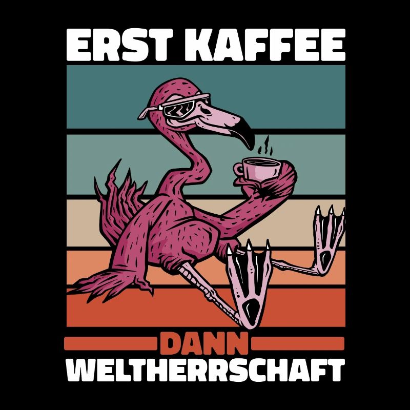 Flamingo Kaffee Sonnenbrille