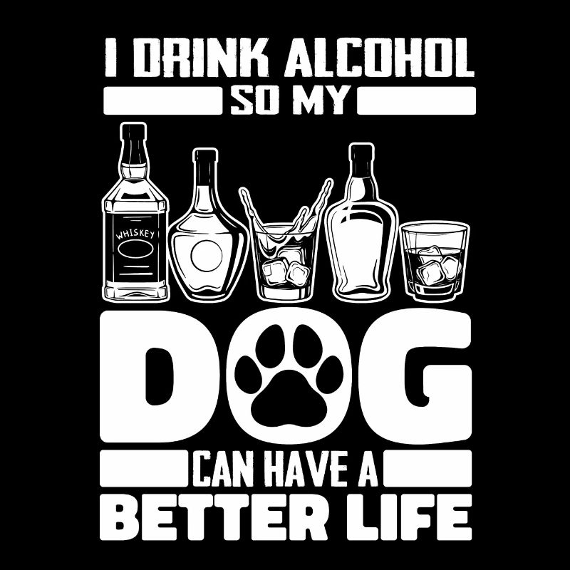 Drinking alcohol drinking dog
