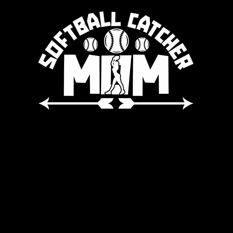 Softball Mutter Softball Catcher Mom