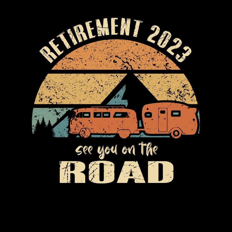 Retraité Retraité 2023 Camping-car sur la route
