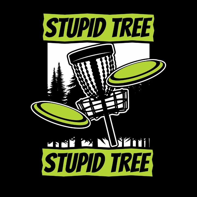 Stupid Tree Frisbee Golf Korb Scheibe Disc Golfer