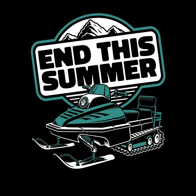 End This Summer Snow Motorcycle Snowmobile Rider
