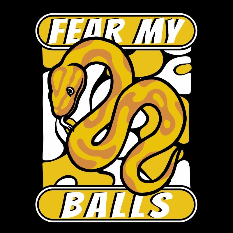 Fear My Balls Python Schlange Banana Ball Python