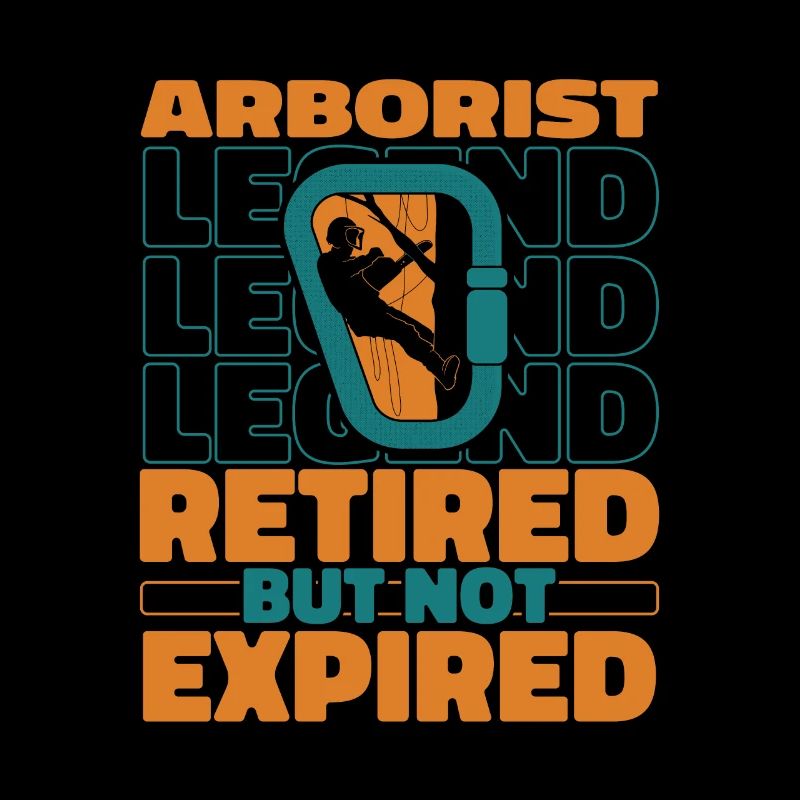 Baumpfleger Baumkletterer Arborist Im Ruhestand