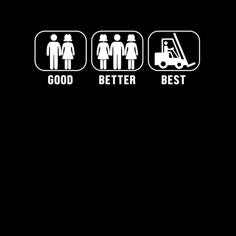 Good Better Best Forklift Gabelstaplerfahrer