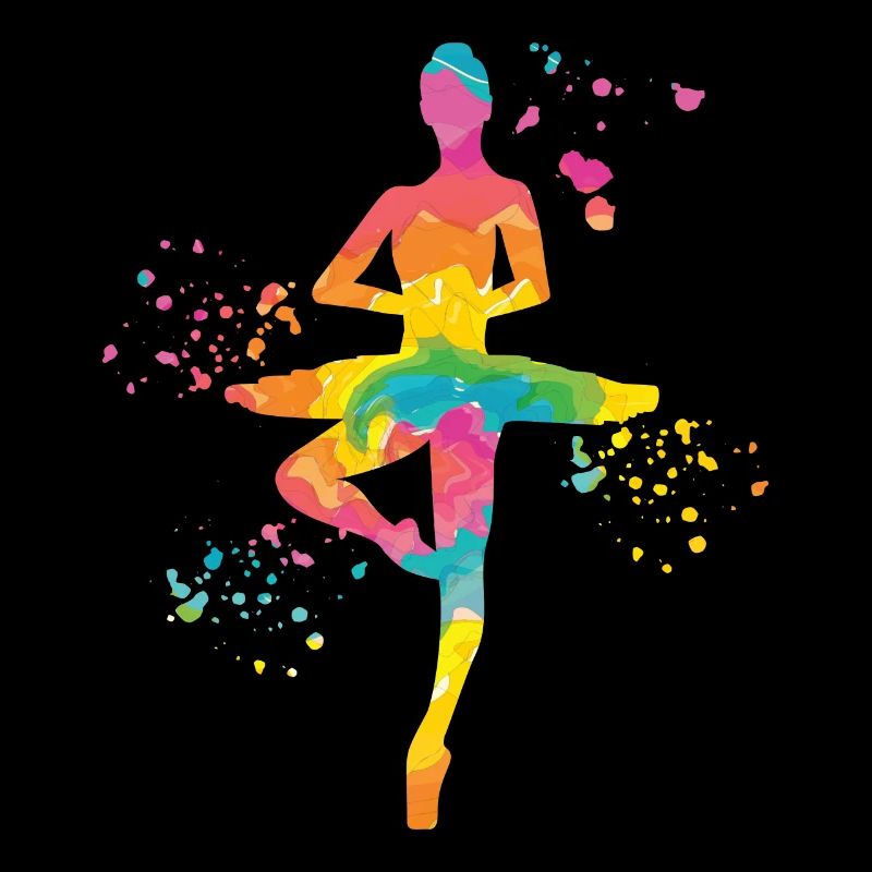 Ballet Dancer Colorsplash Ballerina