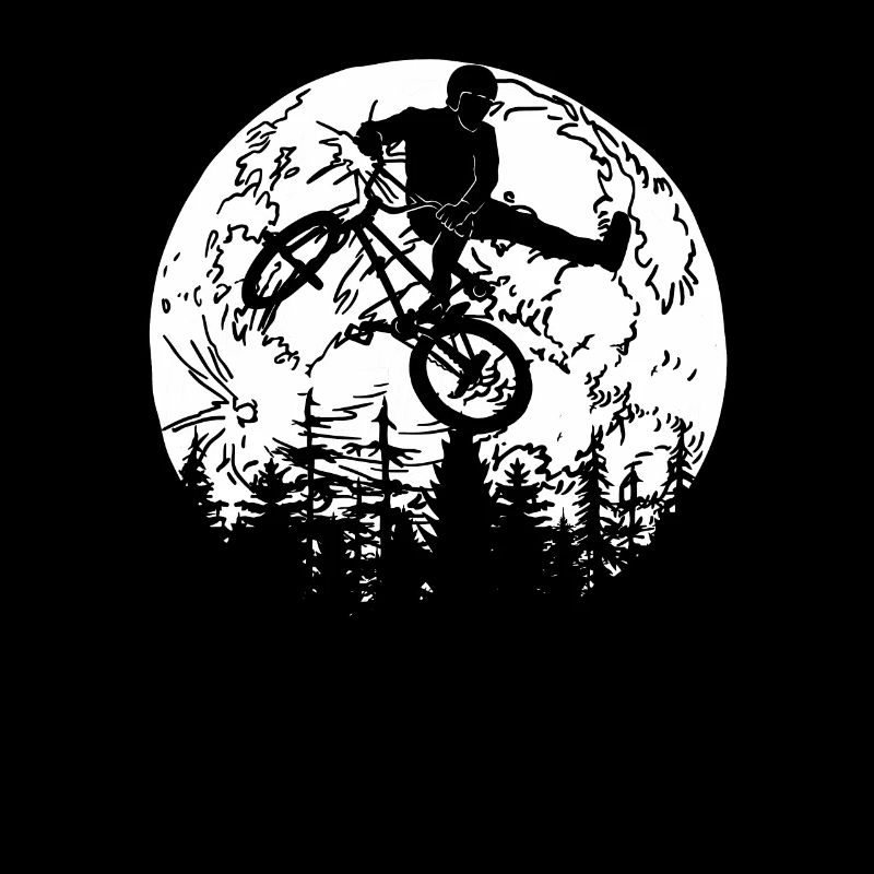 Bmx Bmx Biker Lune